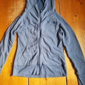 North face blue sweat shirt like new.